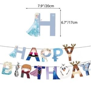 Frozen - Happy Birthday banner