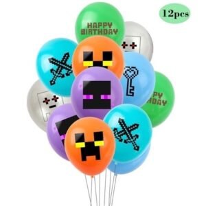 Minecraft - 12pcs 12” Latex Balloon