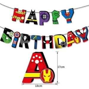 Marvel Avengers - Happy Birthday banner
